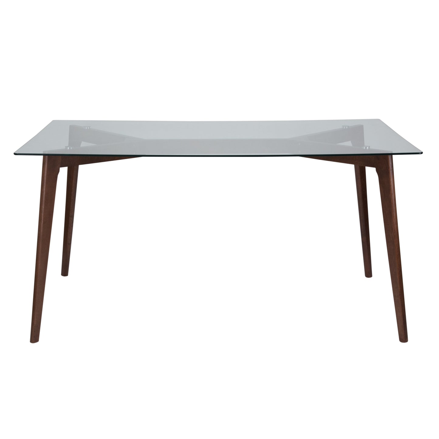 35.25x59 Walnut/Glass Table SK-TC-5049-W-GG