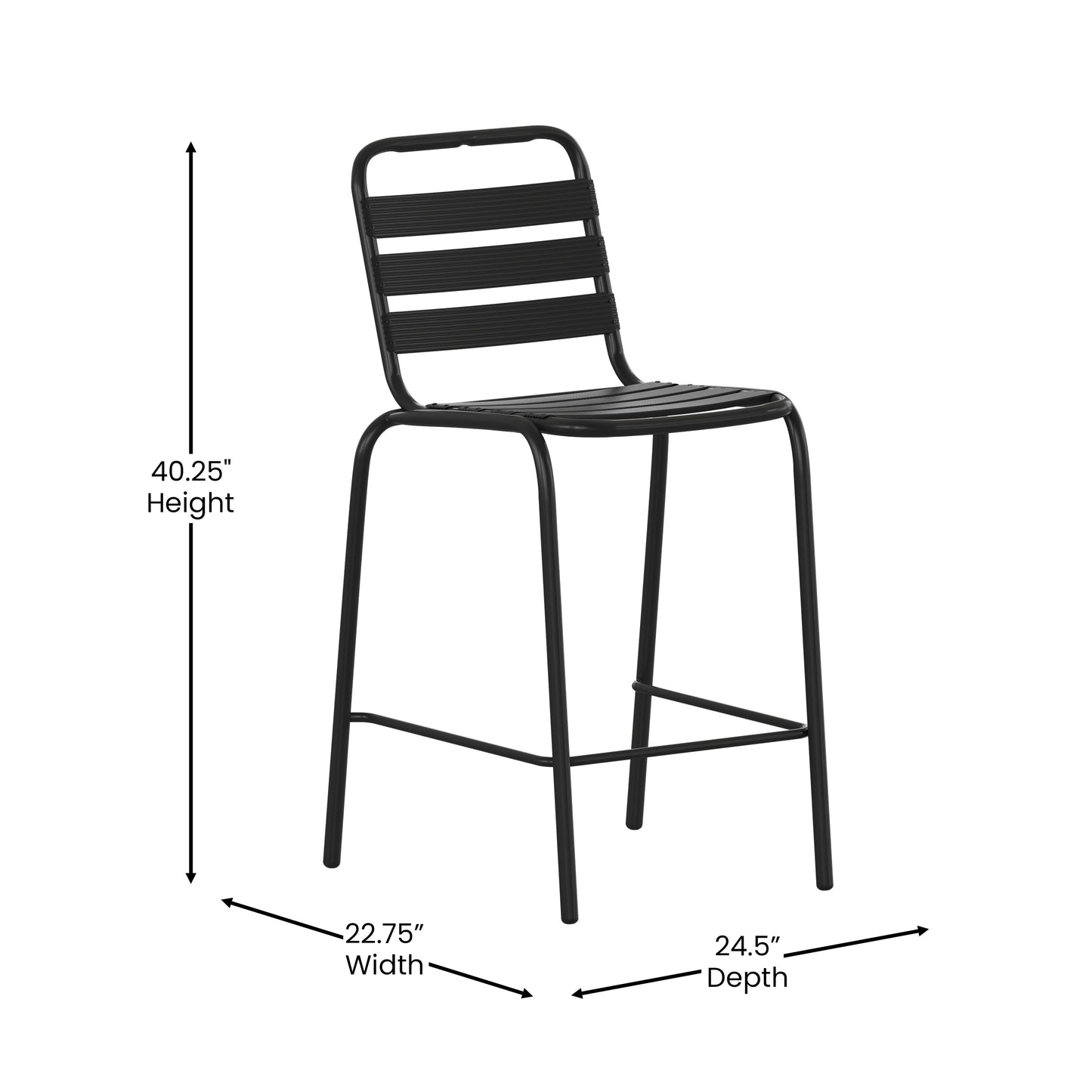 Slat Back Stool TLH-015H