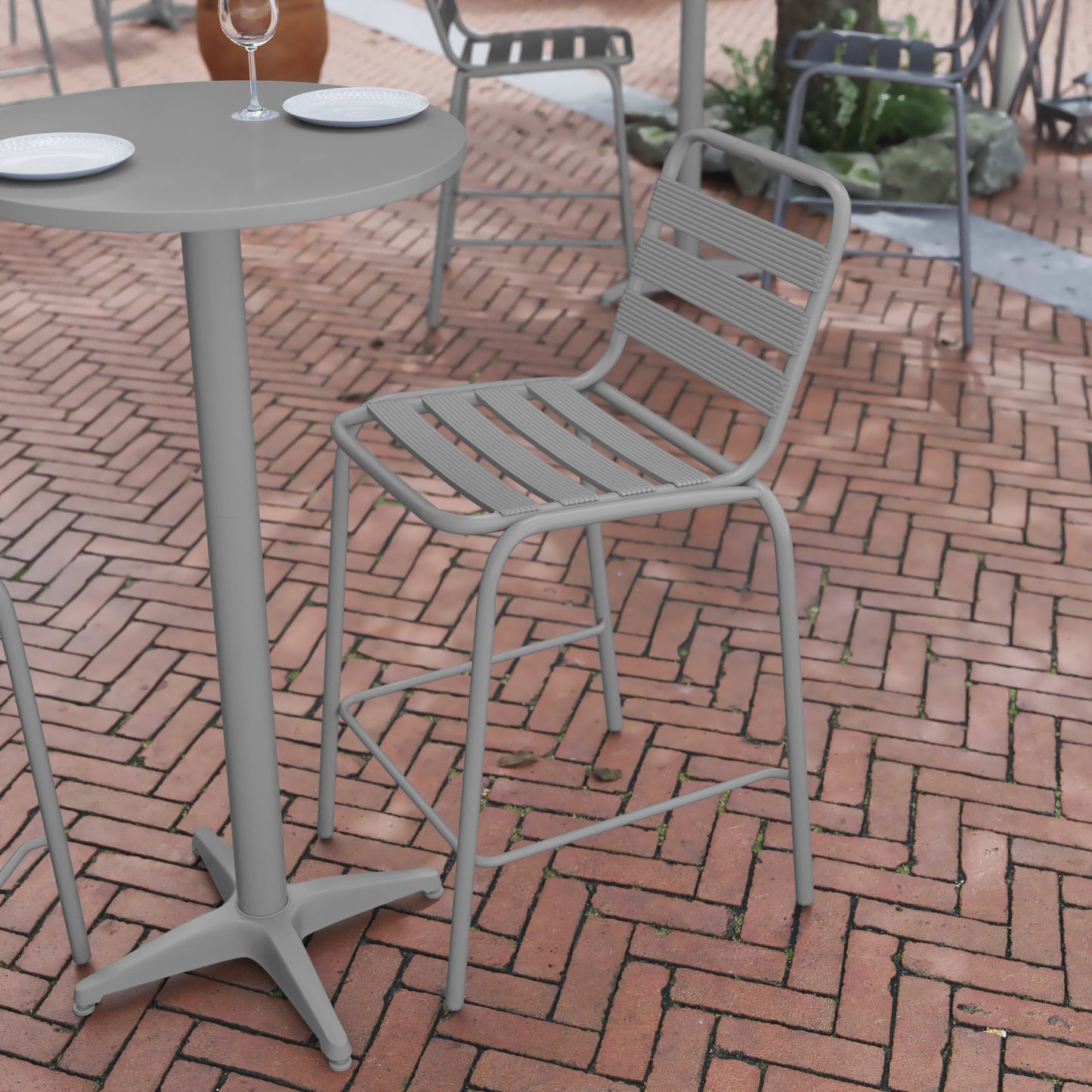 Slat Back Stool TLH-015H