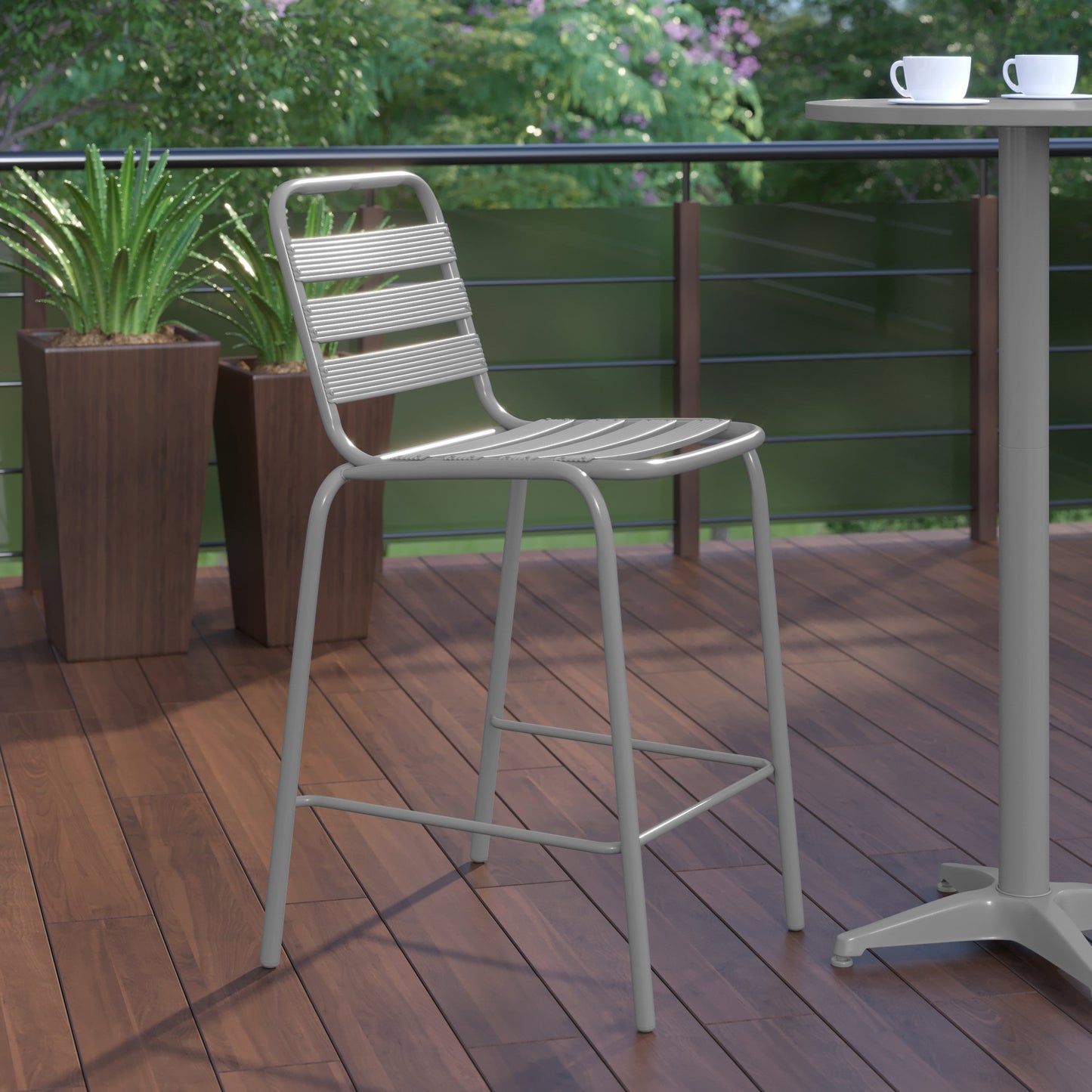 Slat Back Stool TLH-015H