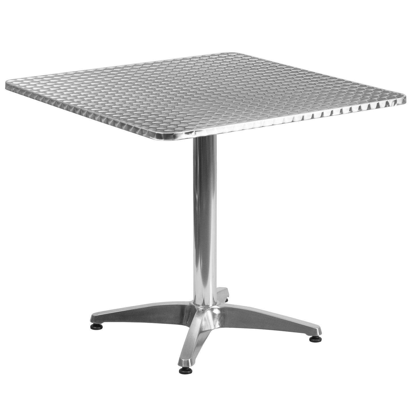 31.5SQ Aluminum Table Set TLH-ALUM-32SQ-020CHR2-GG