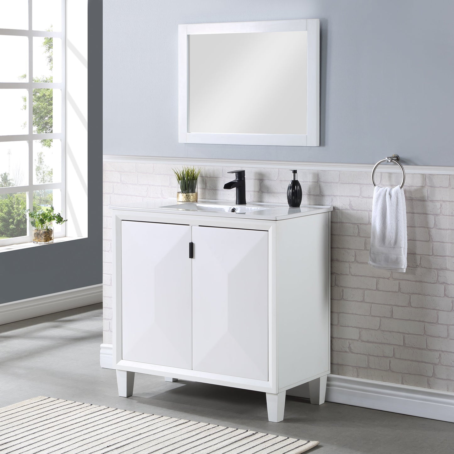 Manhattan Comfort Hyde Bathroom Vanity Sink