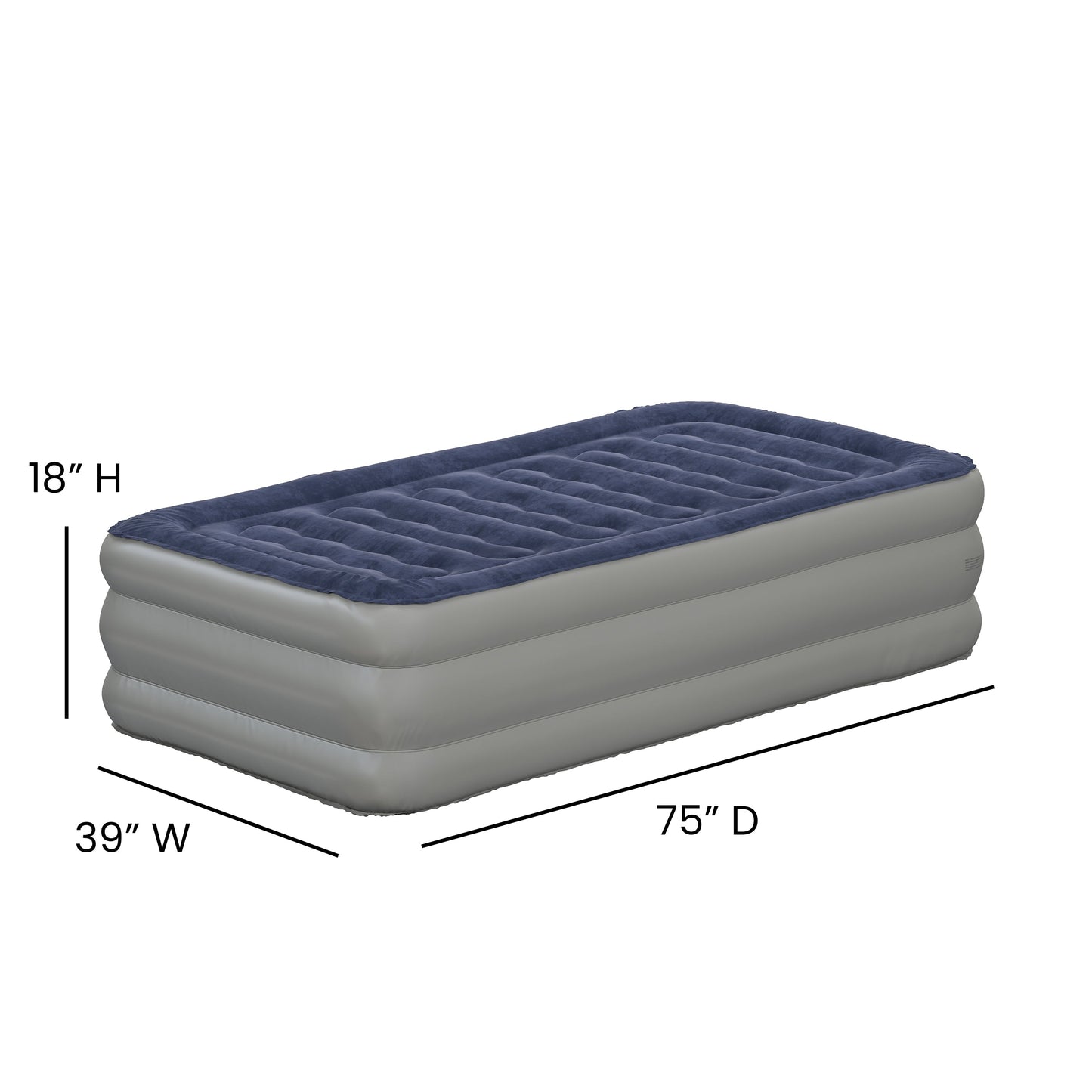 18 Inch Twin Air Mattress WG-AM101-18-T-GG