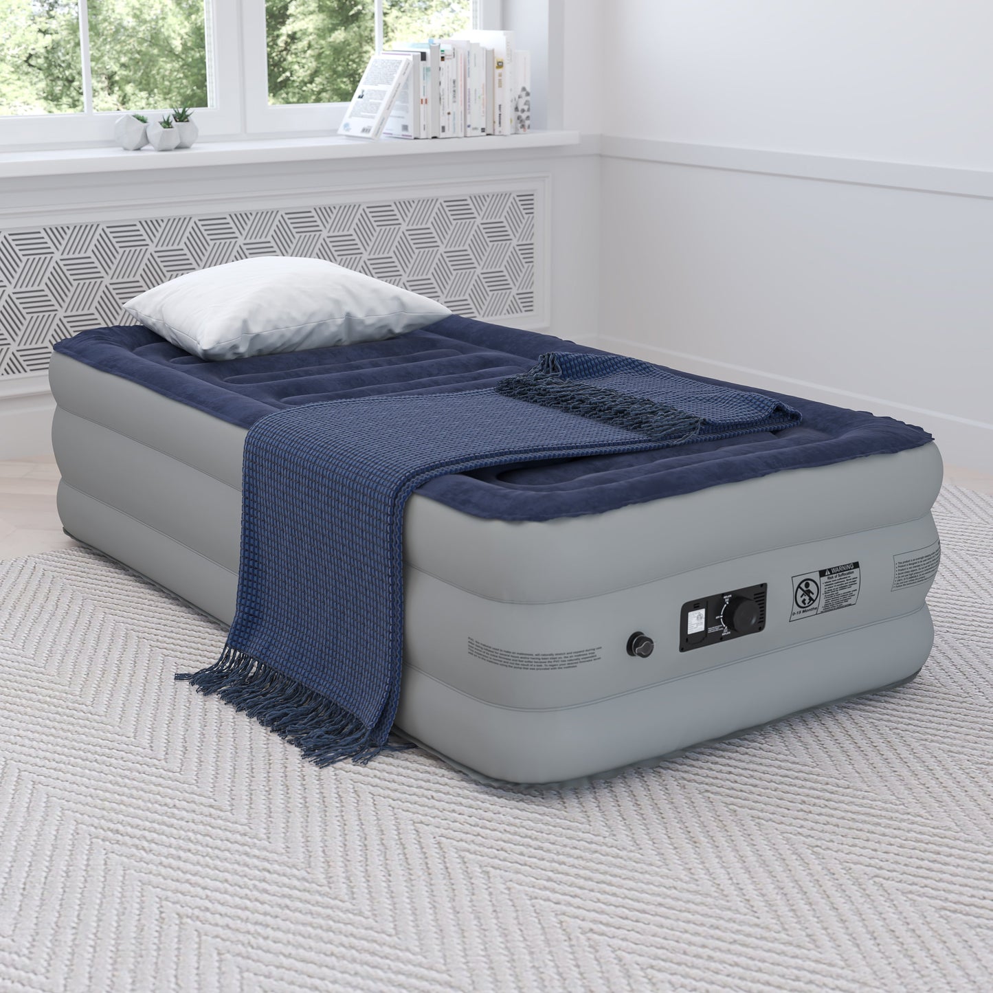 18 Inch Twin Air Mattress WG-AM101-18-T-GG