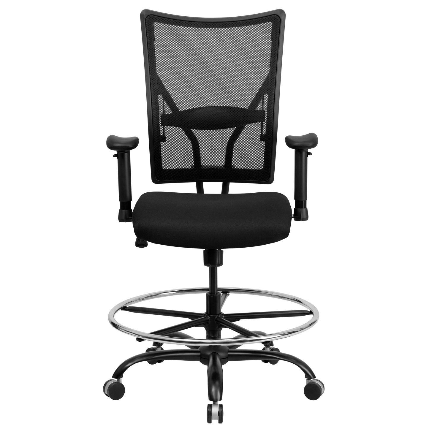Black Mesh 400LB Draft Chair WL-5029SYG-AD-GG