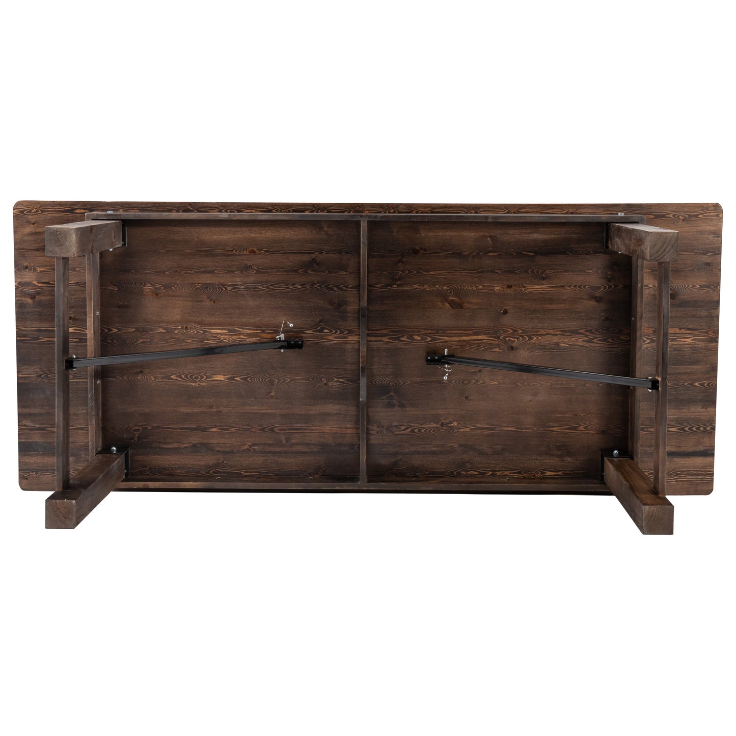 8'x40" Folding Farm Table XA-F-96X40-MG-GG