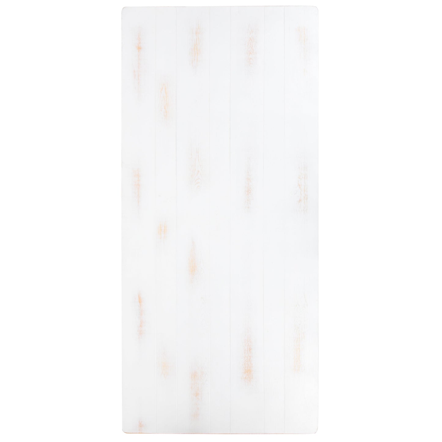 7'x40" White Table/4 Bench XA-FARM-1-WH-GG