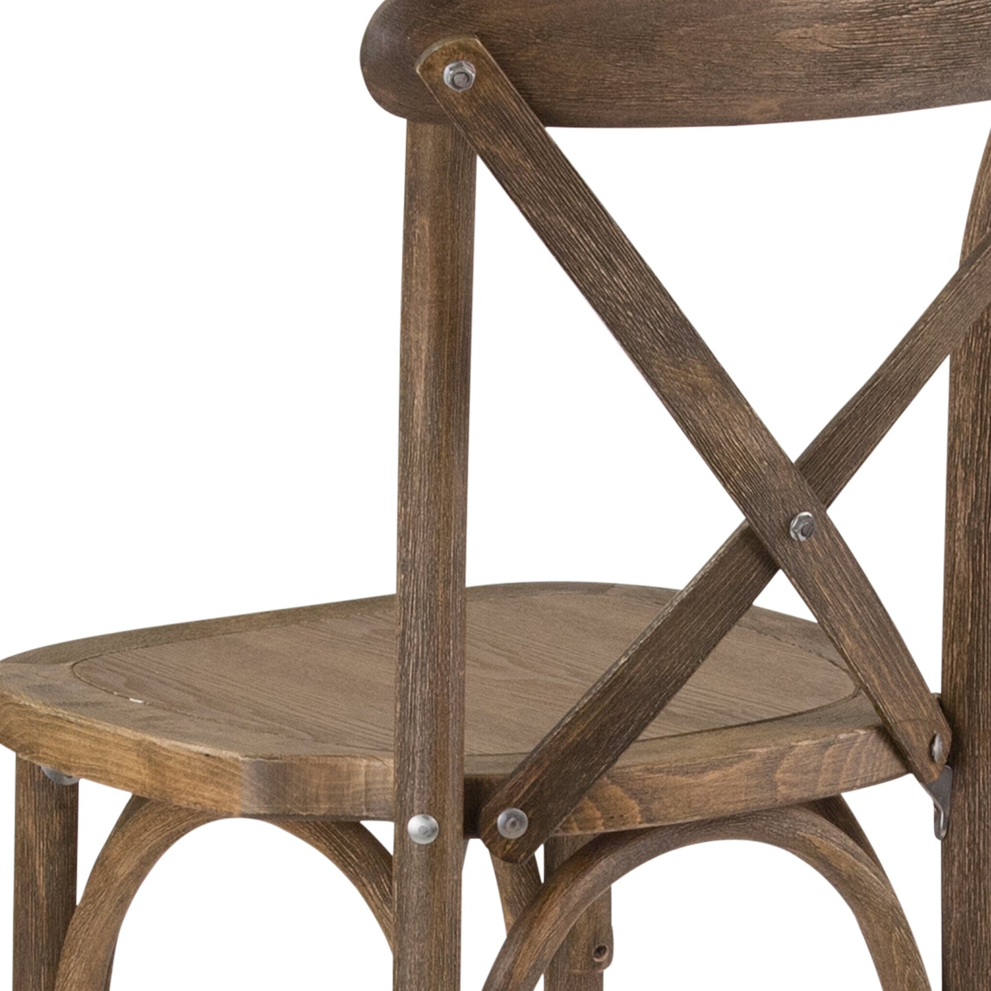 Antique Cross Back Barstool