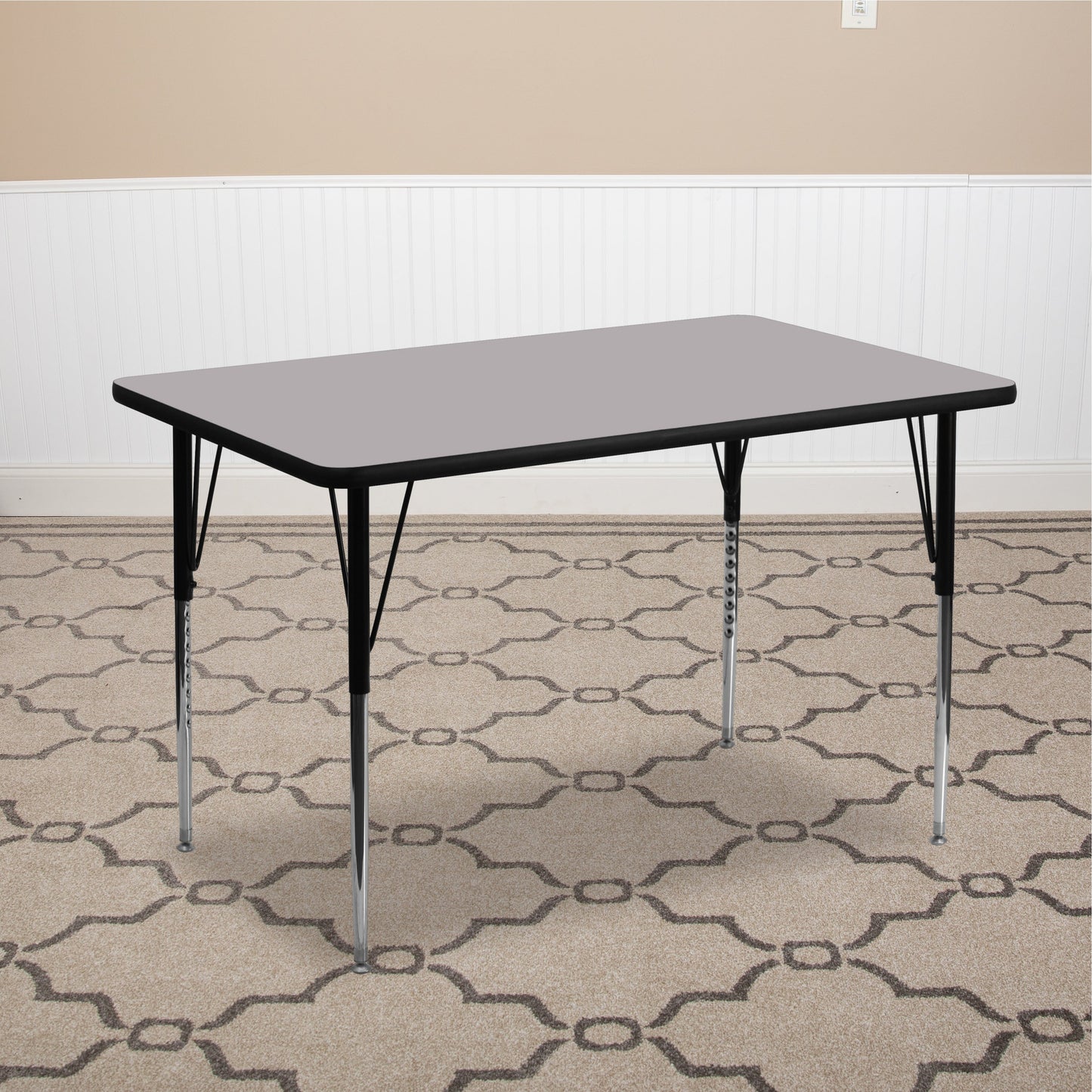 30x48 REC Grey Activity Table XU-A3048-REC-GY-T-A-GG
