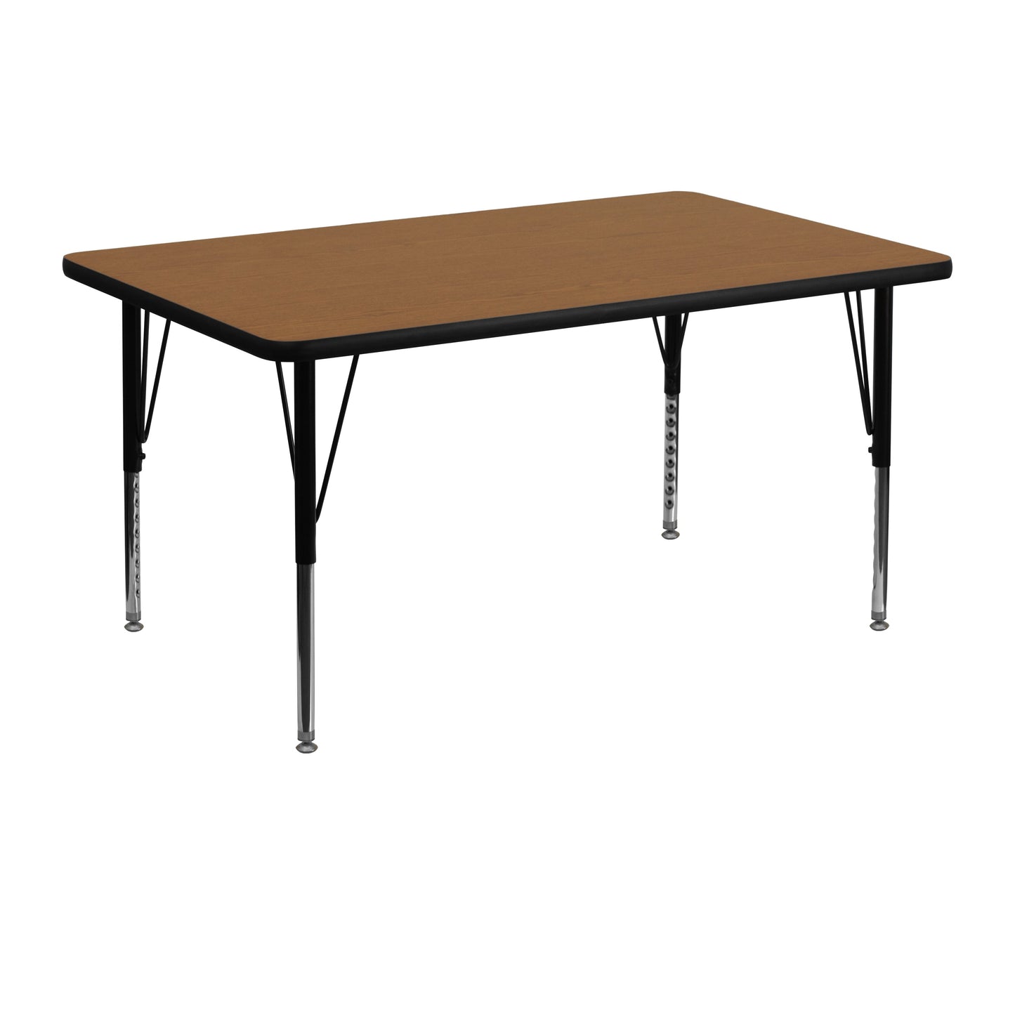 30x48 REC Oak Activity Table XU-A3048-REC-OAK-T-P-GG