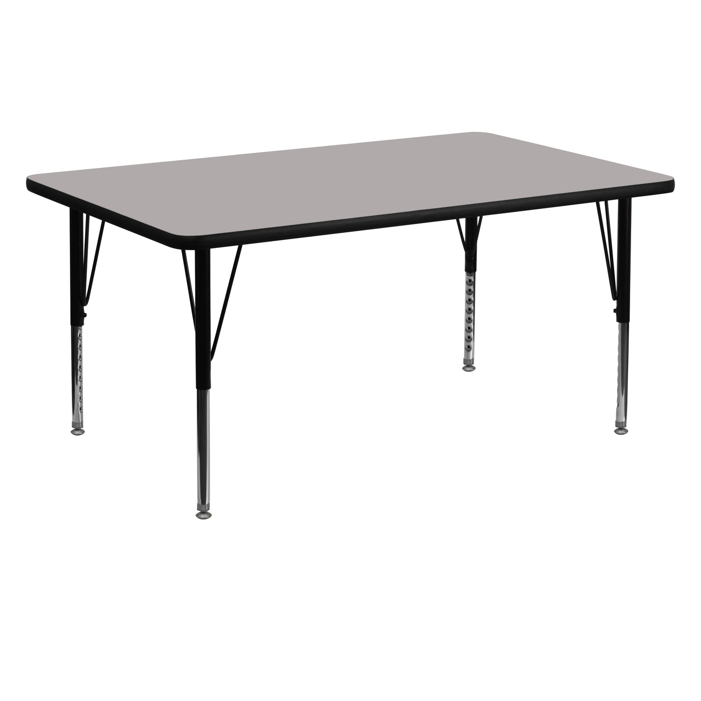 30x60 REC Grey Activity Table XU-A3060-REC-GY-H-P-GG