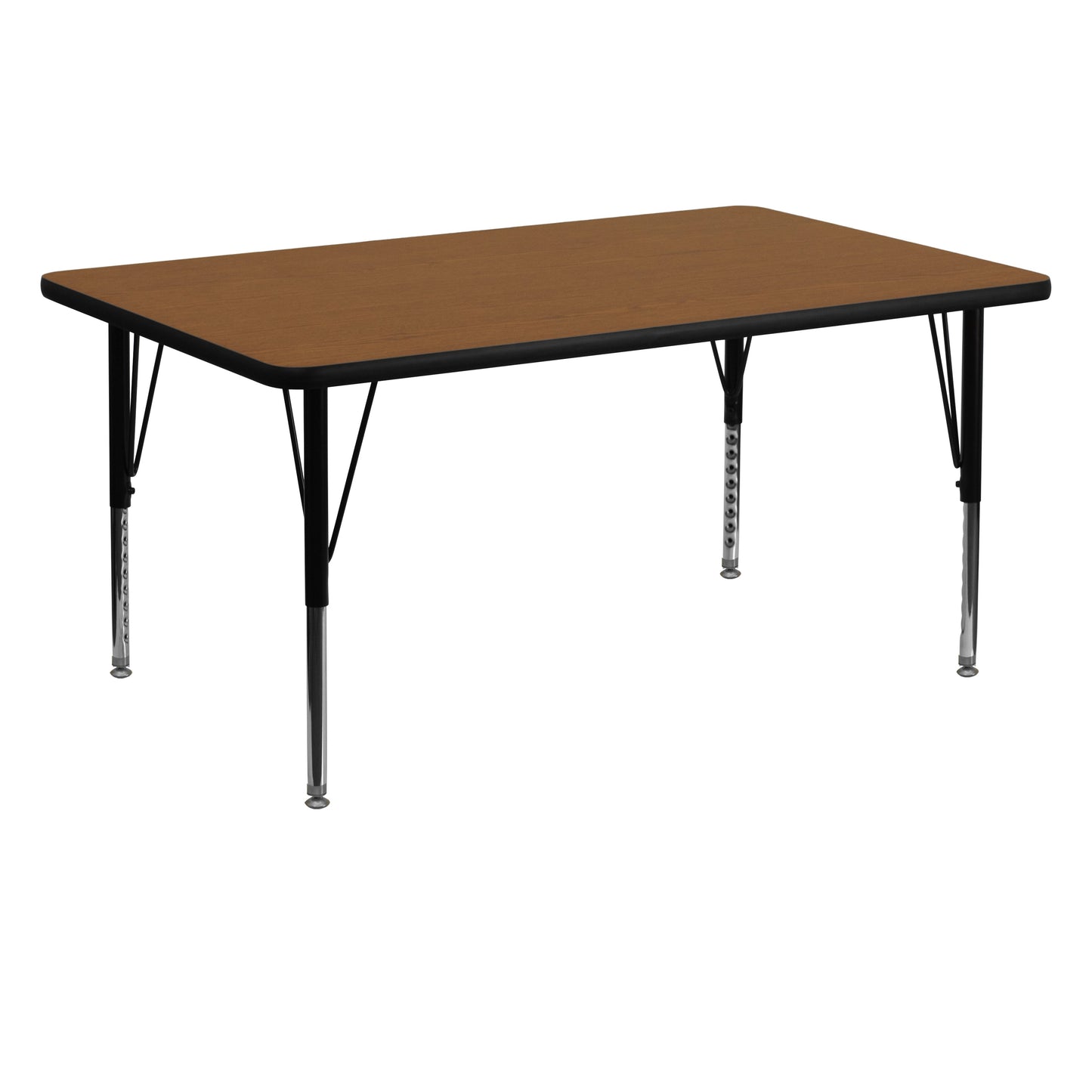 30x60 REC Oak Activity Table XU-A3060-REC-OAK-H-P-GG