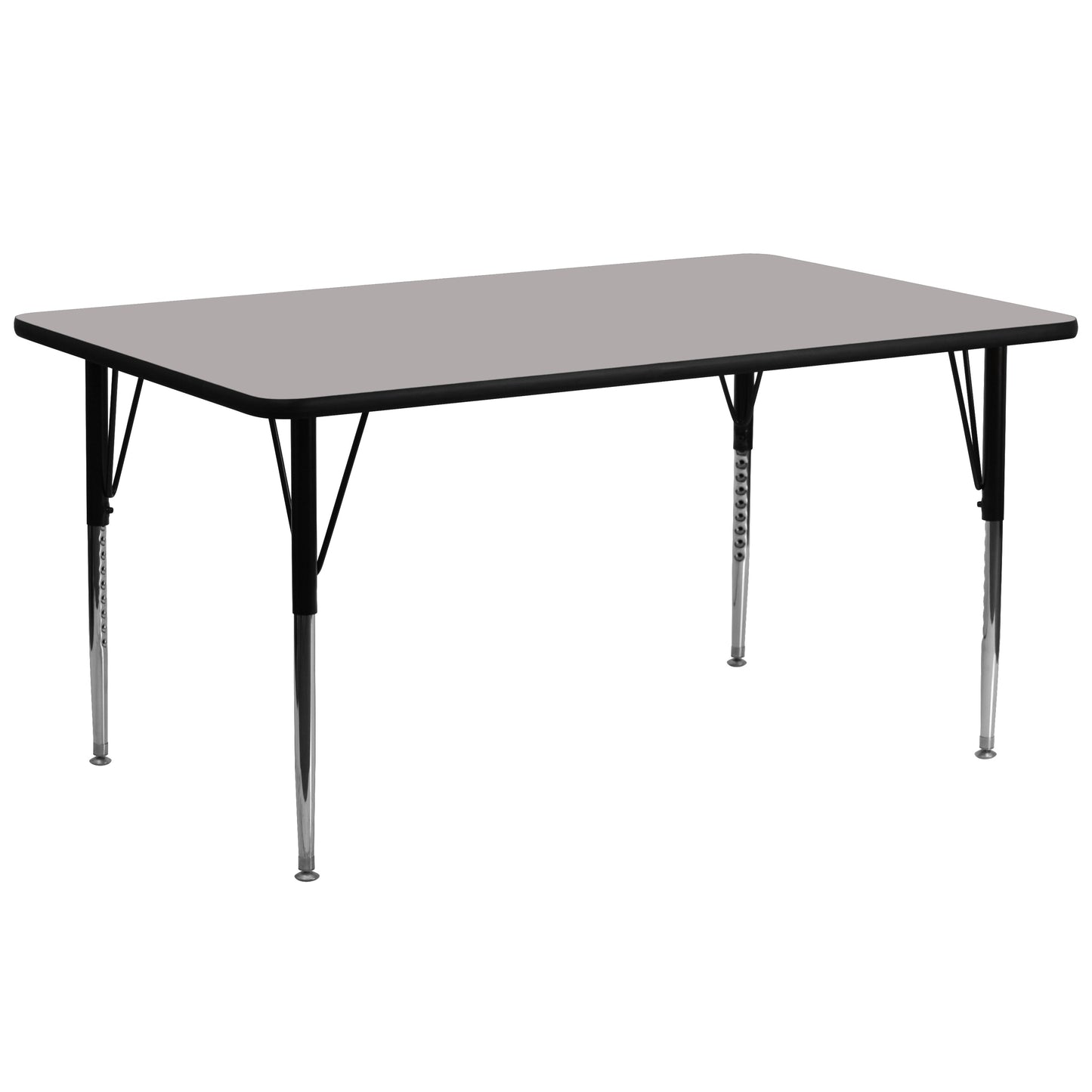 30x72 REC Grey Activity Table XU-A3072-REC-GY-H-A-GG
