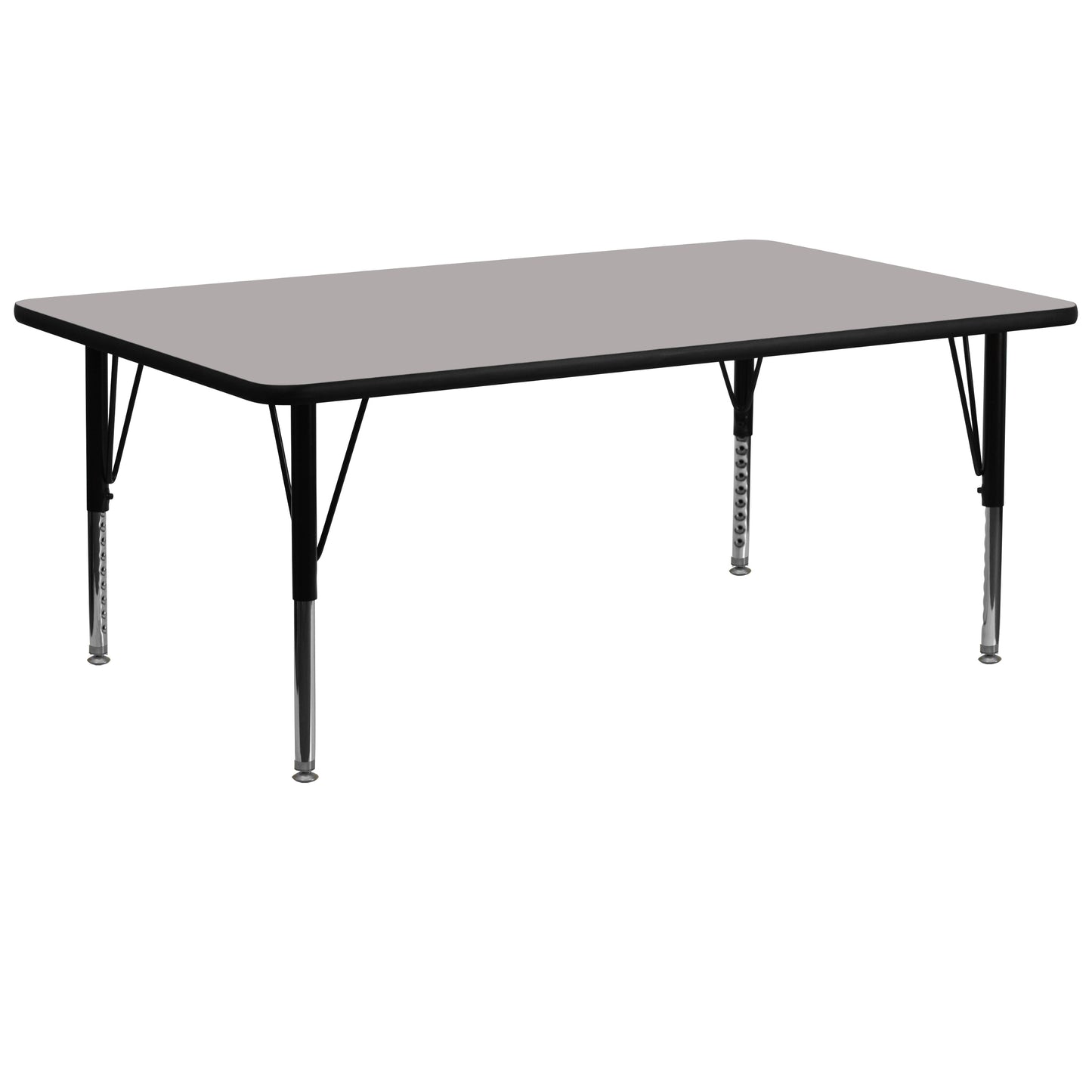 30x72 REC Grey Activity Table XU-A3072-REC-GY-H-P-GG