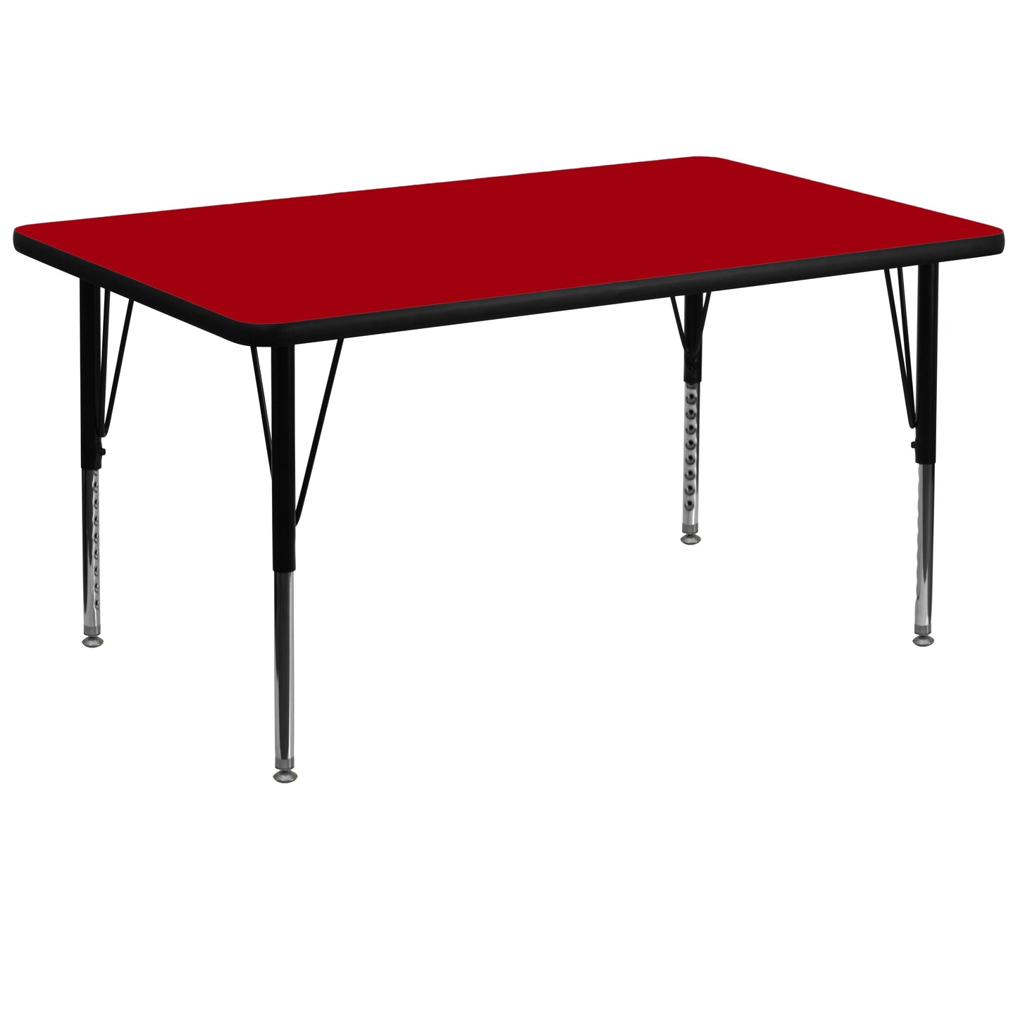 36x72 REC Red Activity Table XU-A3672-REC-RED-T-P-GG