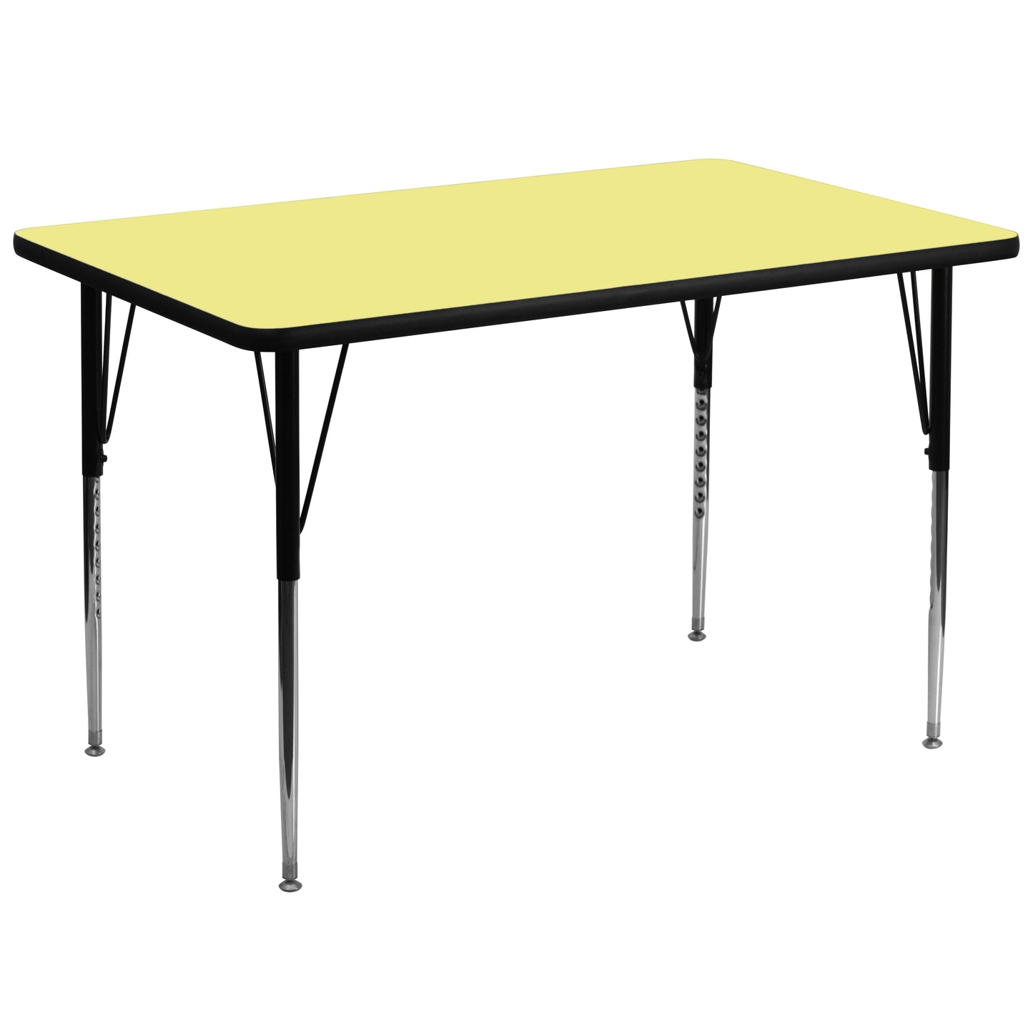 36x72 Yellow Activity Table XU-A3672-REC-YEL-T-A-GG
