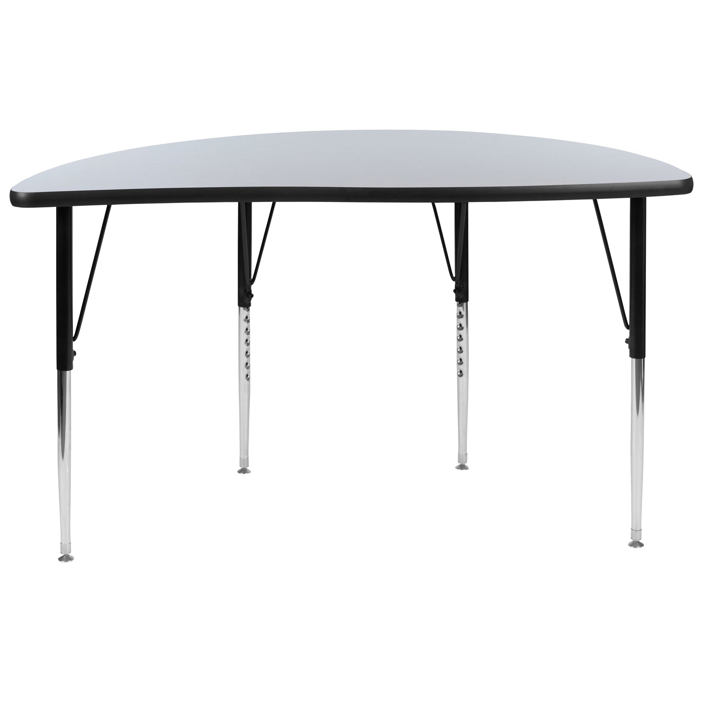 48" Circle Grey Activity Table XU-A48-HCIRC-GY-T-A-GG