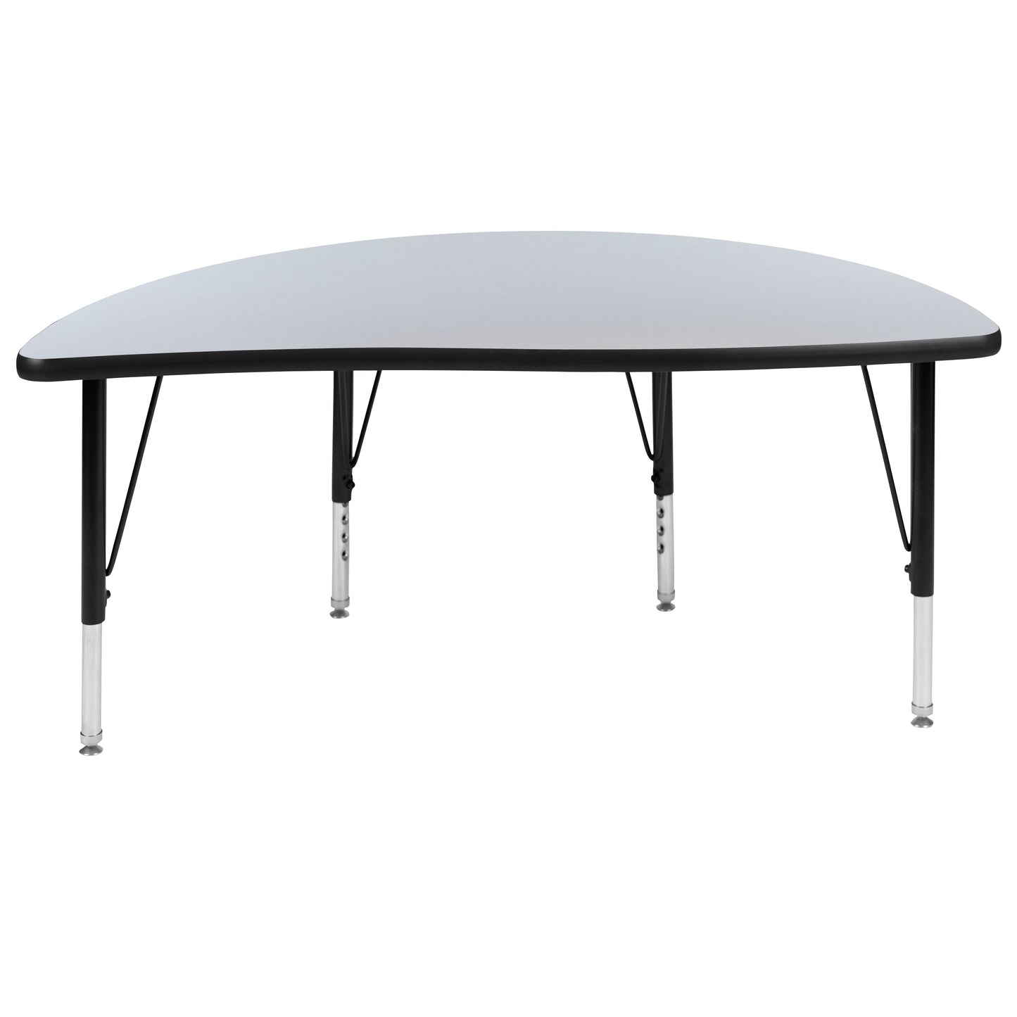 48" Circle Grey Activity Table XU-A48-HCIRC-GY-T-P-GG