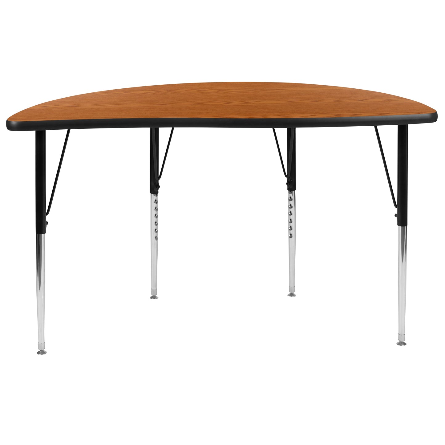 48" Circle Oak Activity Table XU-A48-HCIRC-OAK-T-A-GG