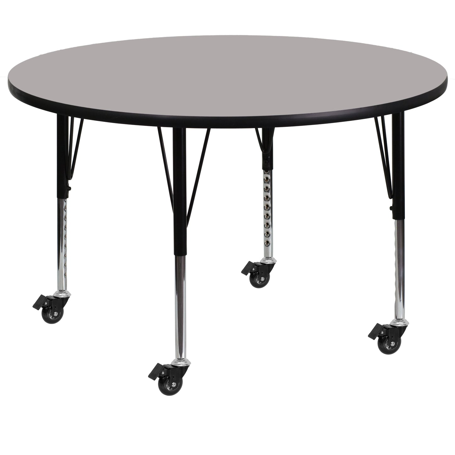 48 RND Grey Activity Table XU-A48-RND-GY-H-P-CAS-GG