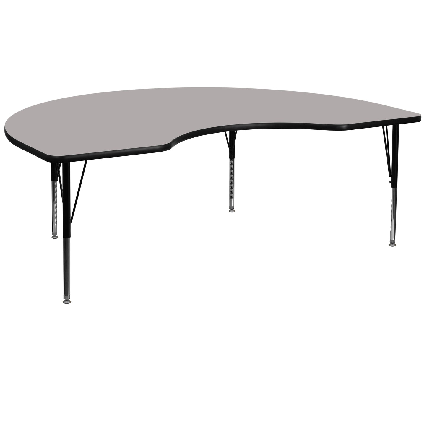 48x96 KDNY Grey Activity Table XU-A4896-KIDNY-GY-H-P-GG