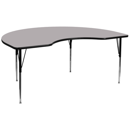 48x96 KDNY Grey Activity Table XU-A4896-KIDNY-GY-T-A-GG