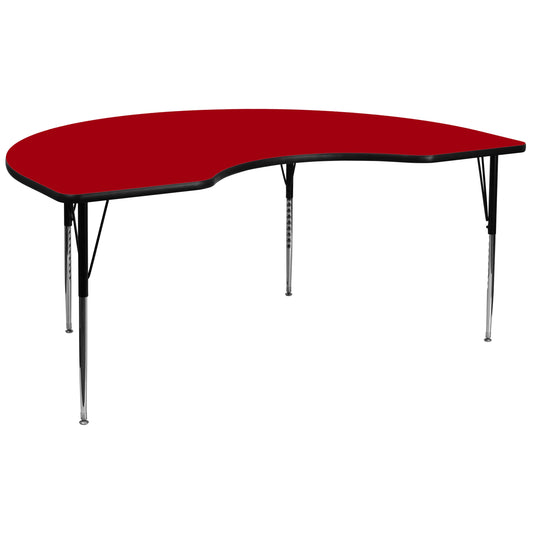 48x96 KDNY Red Activity Table XU-A4896-KIDNY-RED-T-A-GG
