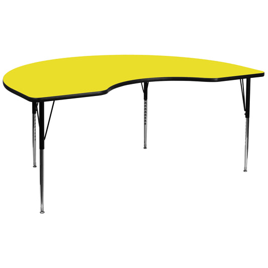 48x96 KDNY Yell Activity Table XU-A4896-KIDNY-YEL-H-A-GG