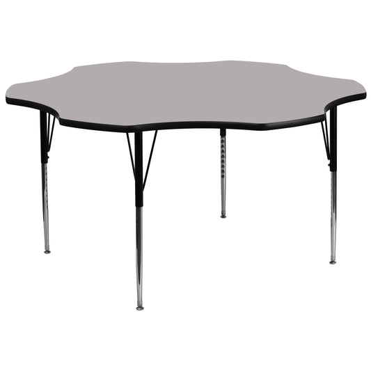 60 FLWR Grey Activity Table XU-A60-FLR-GY-T-A-GG
