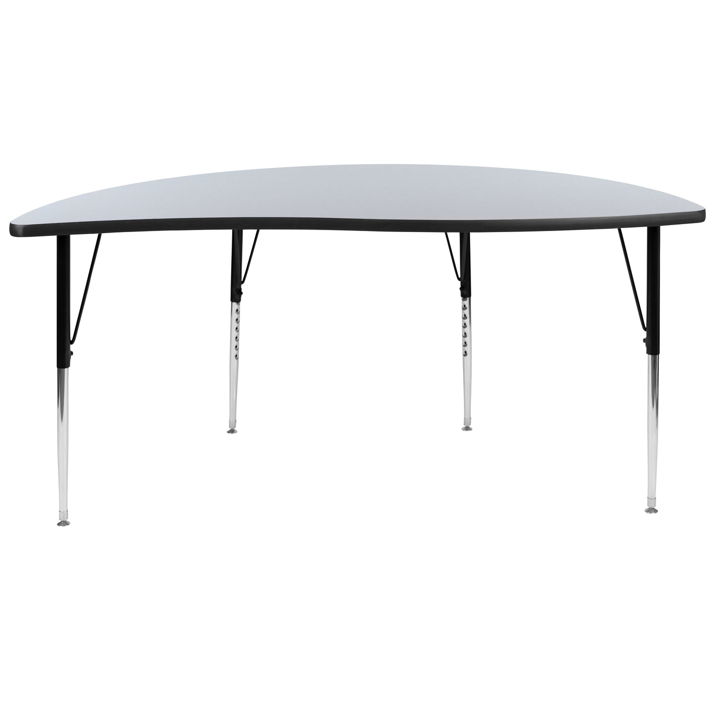 60" Circle Grey Activity Table XU-A60-HCIRC-GY-T-A-GG