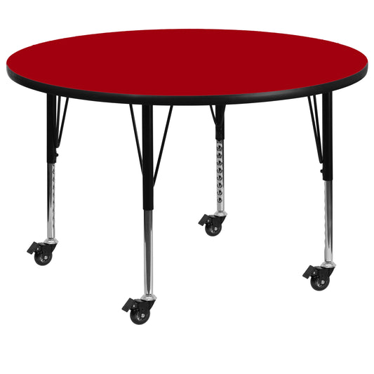 60 RND Red Activity Table XU-A60-RND-RED-T-P-CAS-GG