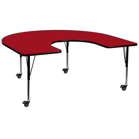 60x66 HRSE Red Activity Table XU-A6066-HRSE-RED-T-P-CAS-GG