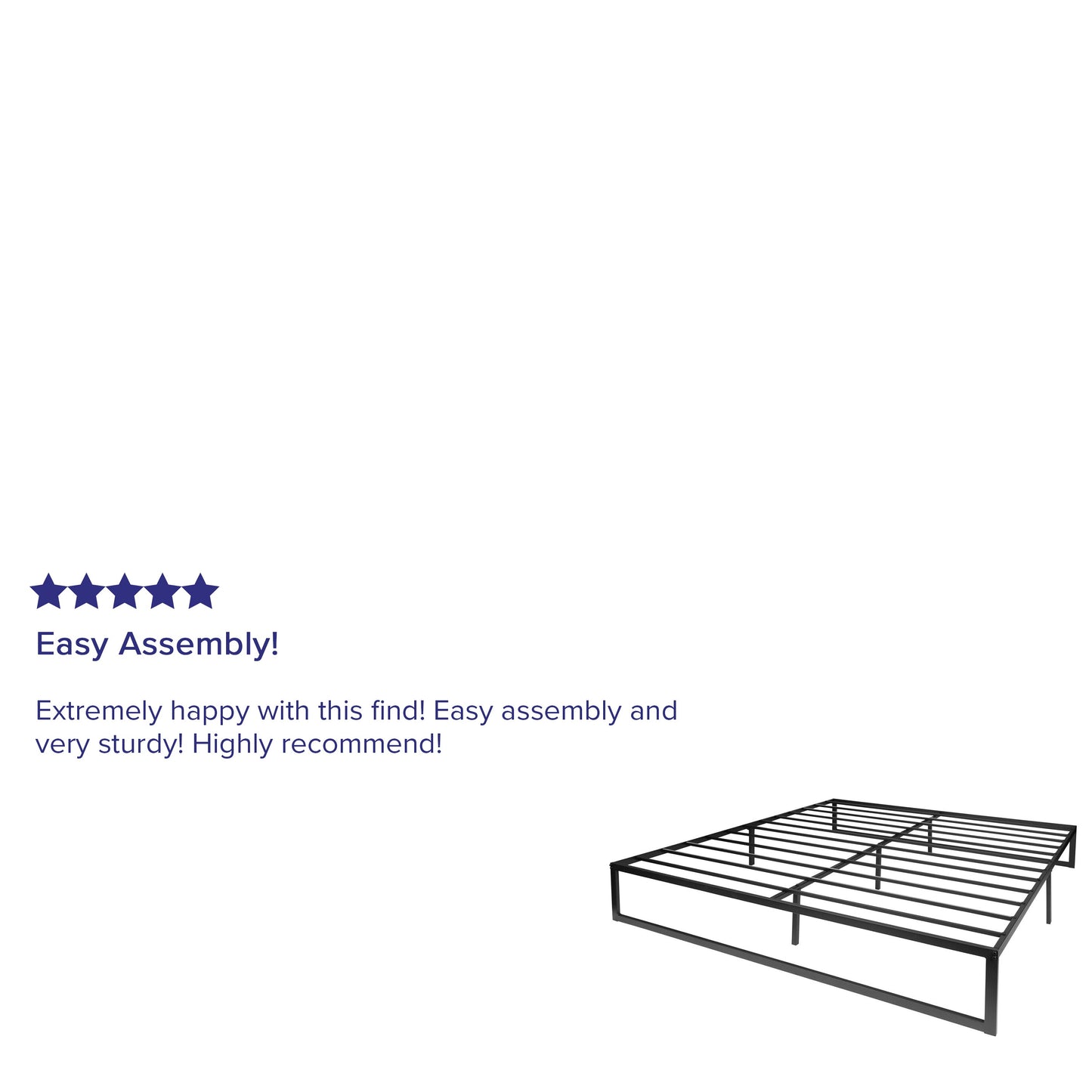 14 Inch Full Metal Bed Frame XU-BD10001-GG