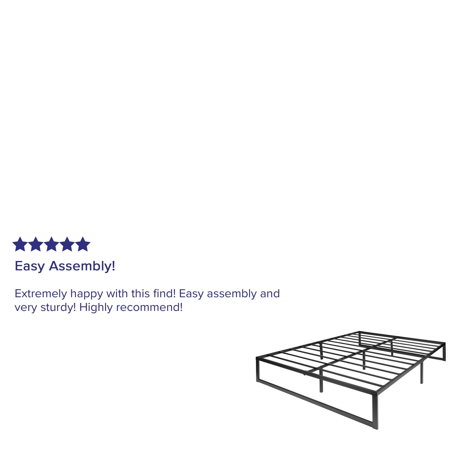 14 Inch Full Metal Bed Frame XU-BD10001-GG