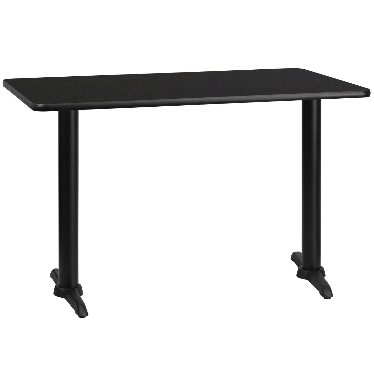 30x48 Black Table-5x22 T-Base XU-BLKTB-3048-T0522-GG