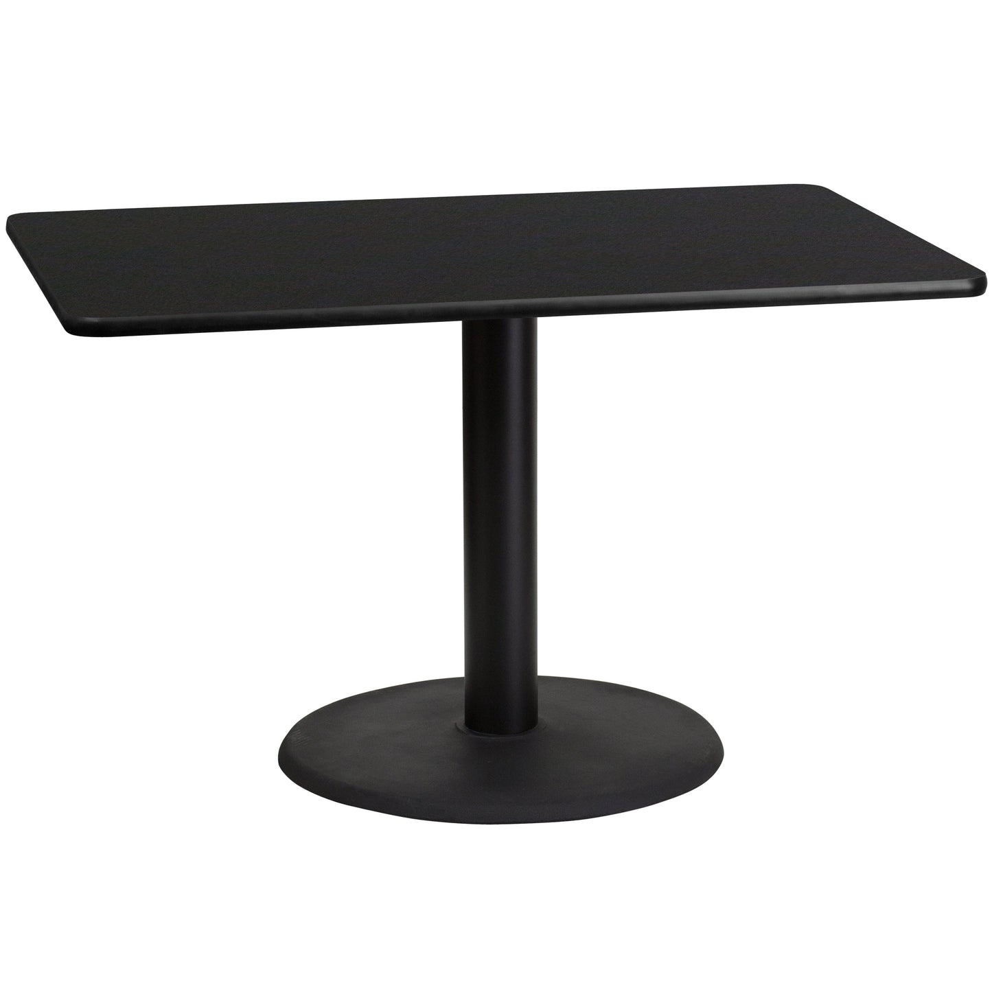 30x48 Black Table-24RD Base XU-BLKTB-3048-TR24-GG