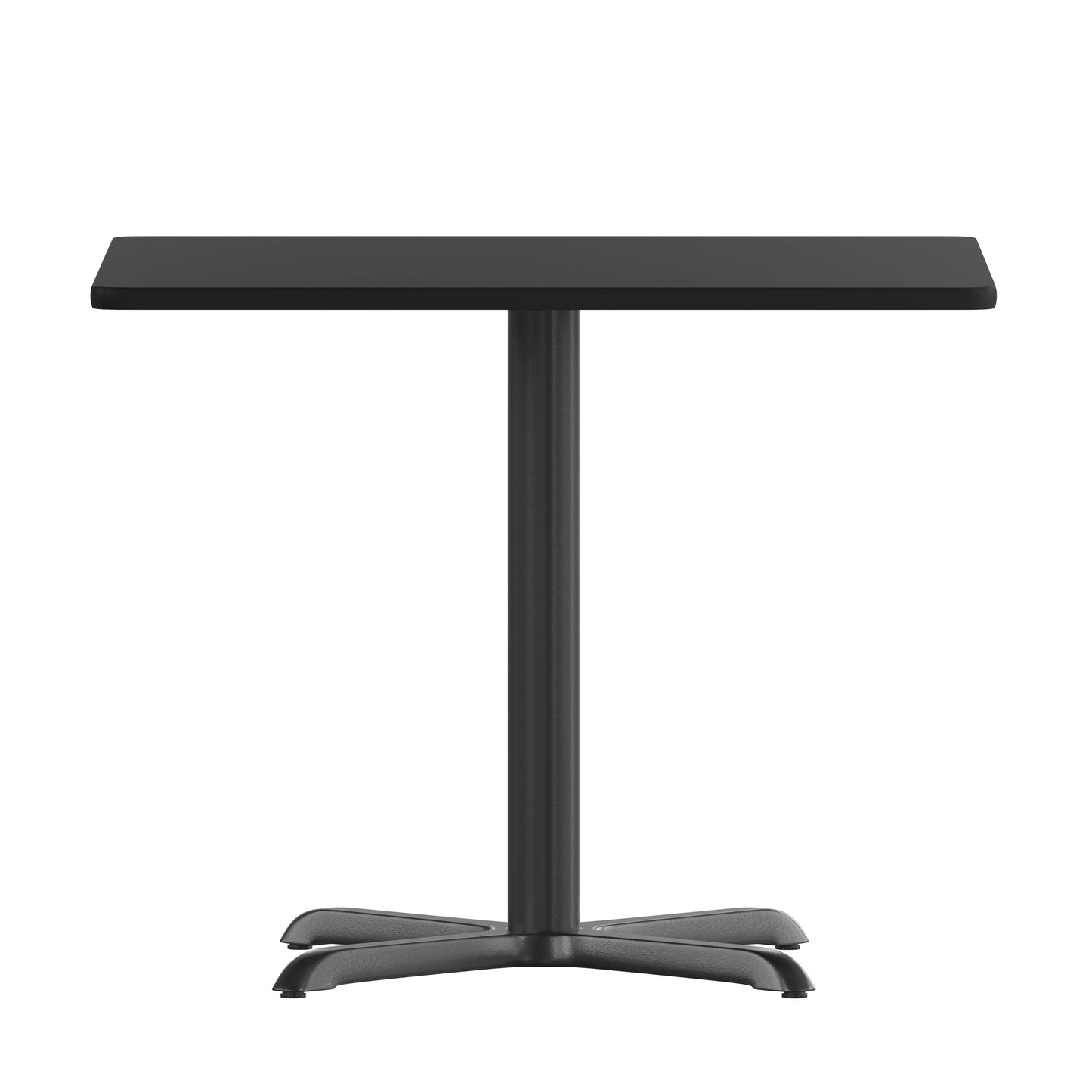 36SQ Black Table-30x30 X-Base XU-BLKTB-3636-T3030-GG