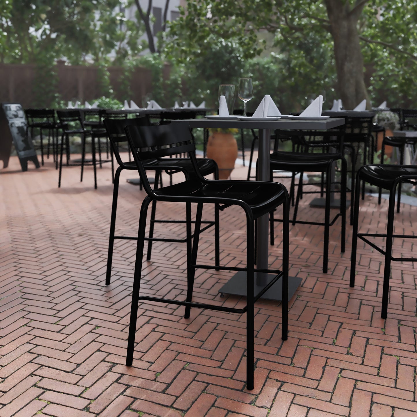 Steel Bar Stool XU-CH-10318-B