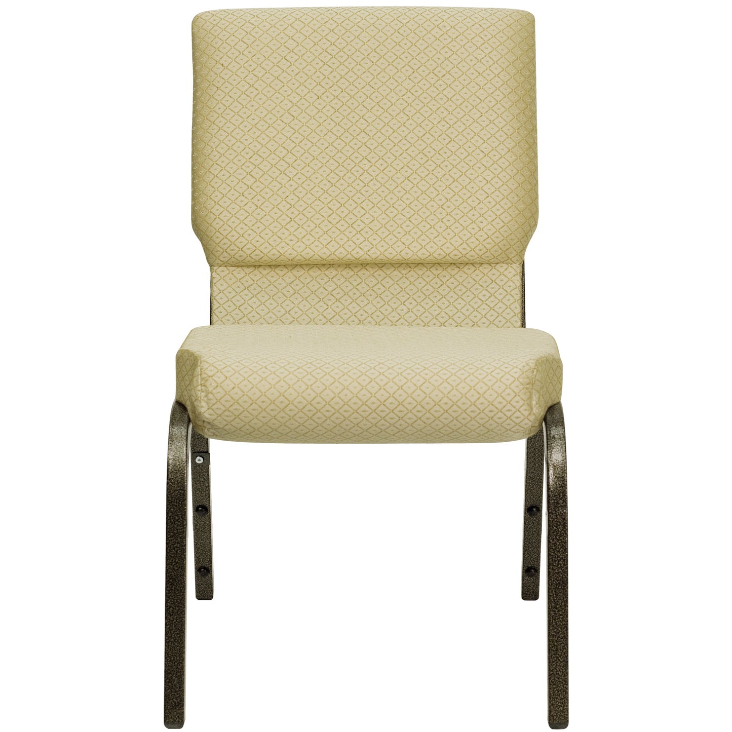 Beige Fabric Church Chair XU-CH-60096-BGE-GG