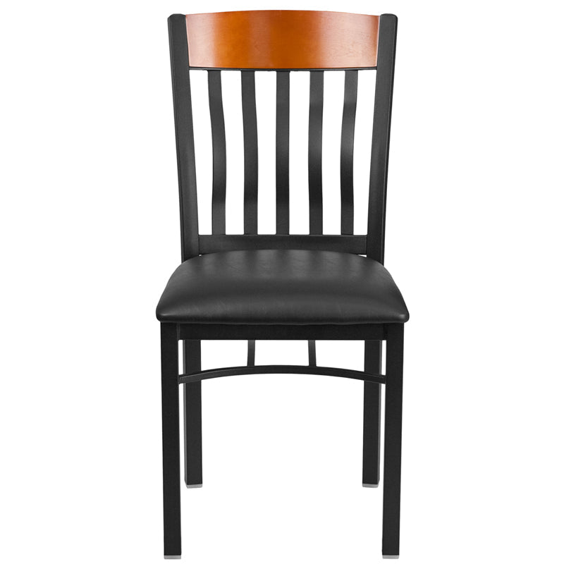 Bk/Chy Vert Chair-Black Seat XU-DG-60618-CHY-BLKV-GG