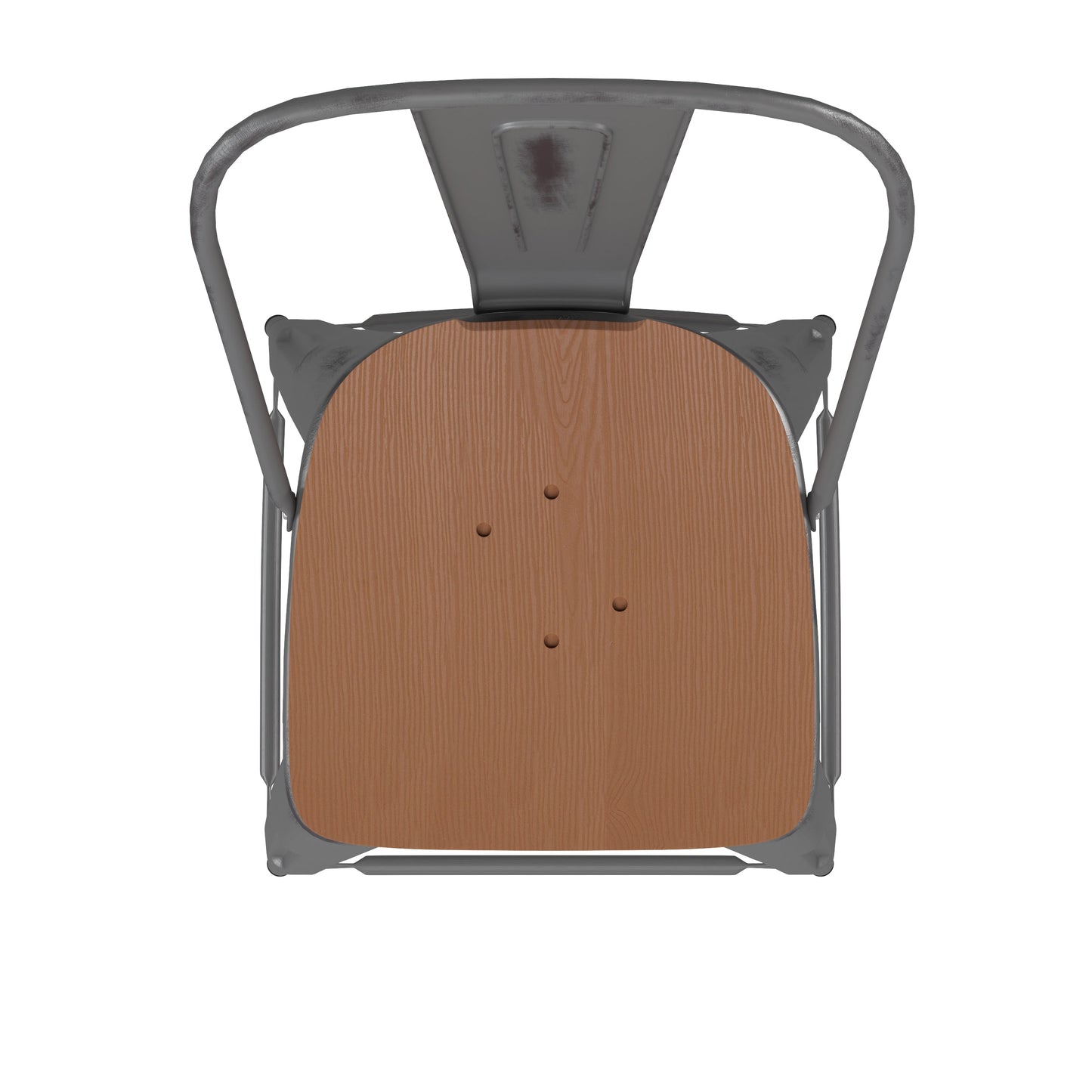 Clear Coat Stool 30" and 24" with Teak, Gray, and Black Seats