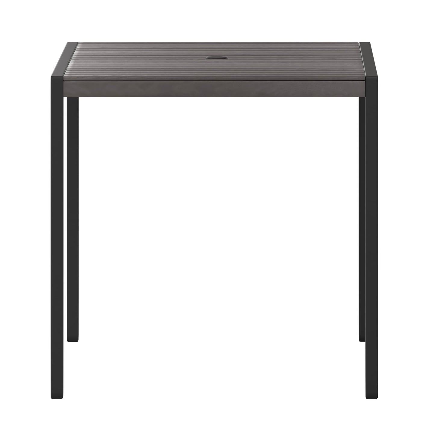 30x48 Gray Faux Teak Table XU-DG-UH3048-GY-GG