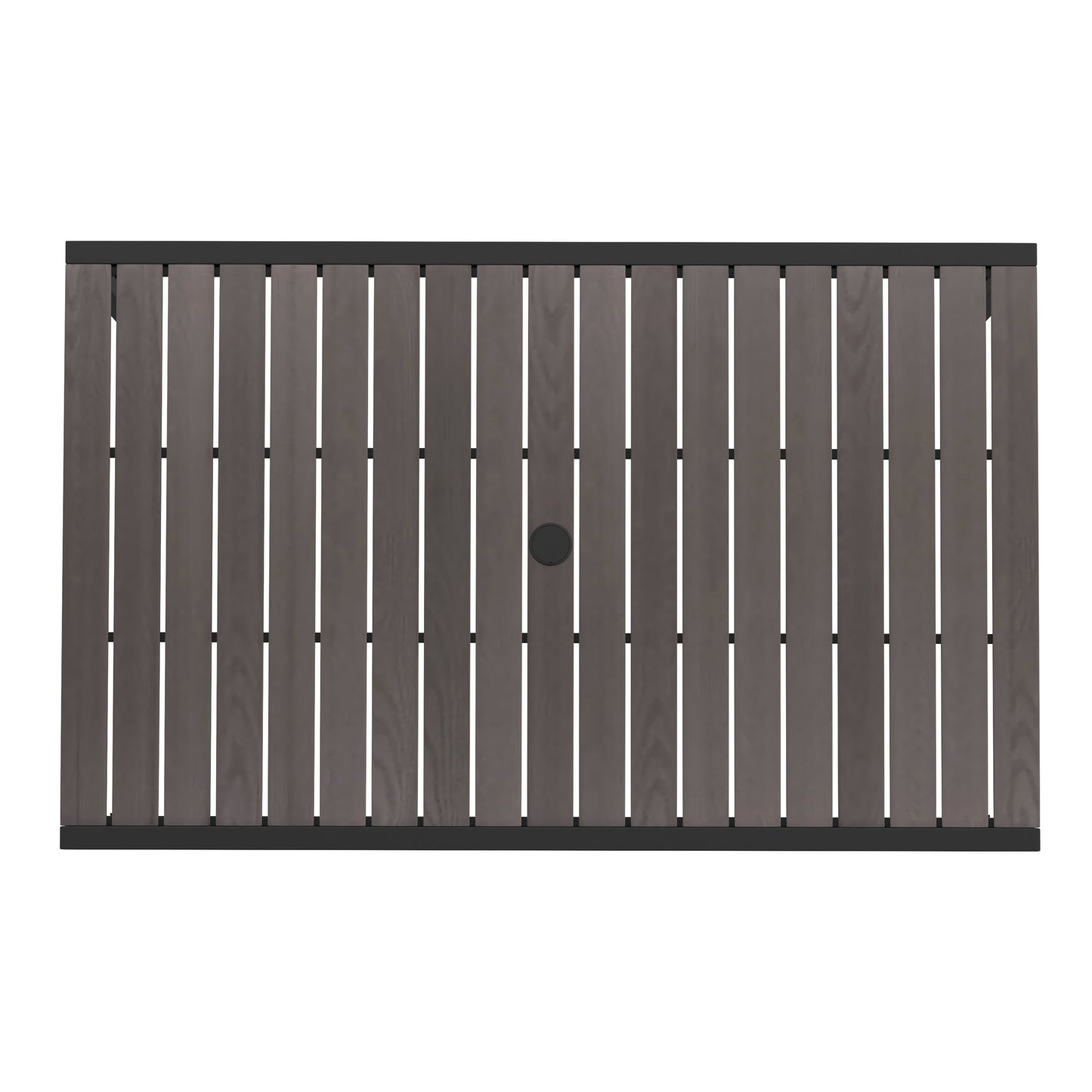 30x48 Gray Faux Teak Table XU-DG-UH3048-GY-GG