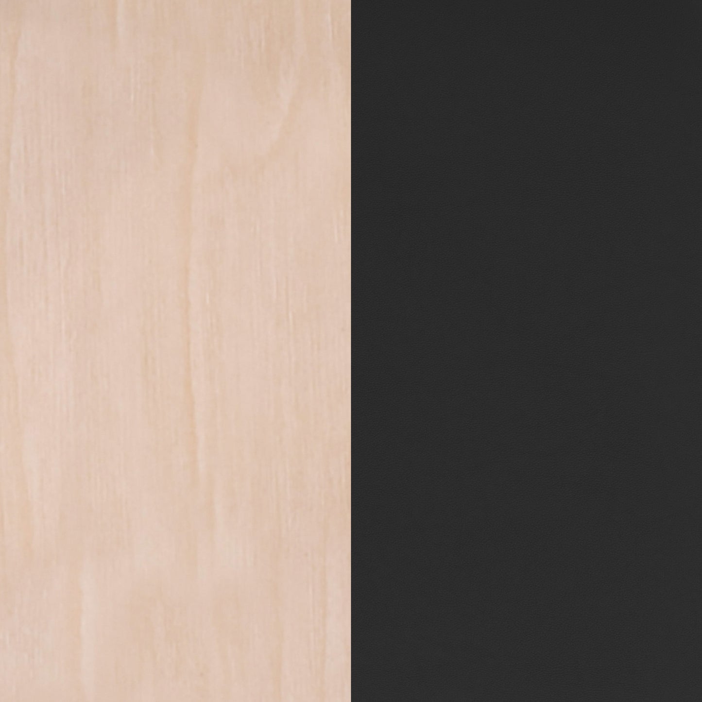 Vinyl/Wood Back Dining Chair with Natural and Walnut Wood Seat Options