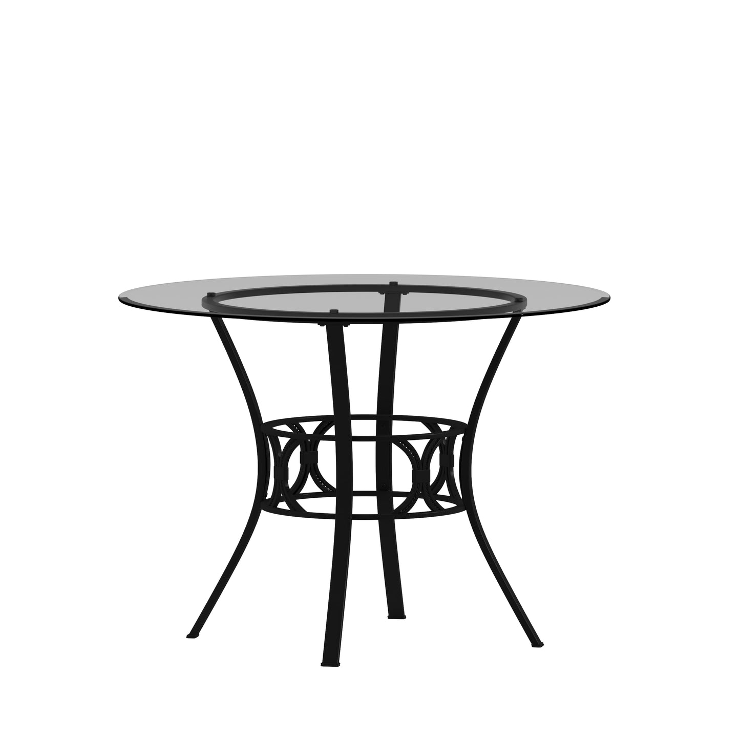 42RD Glass Table/Black Frame XU-TBG-6-GG