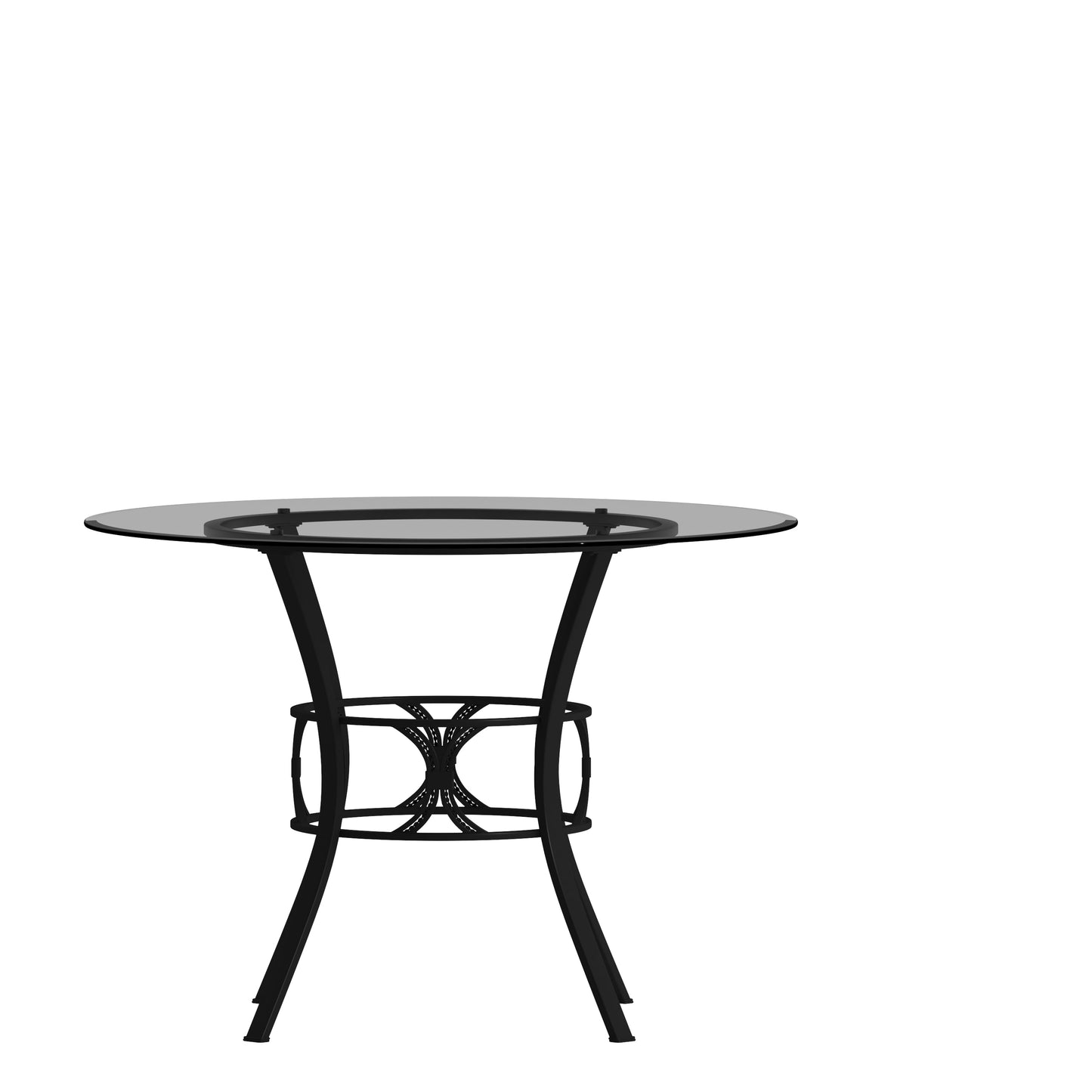 42RD Glass Table/Black Frame XU-TBG-6-GG