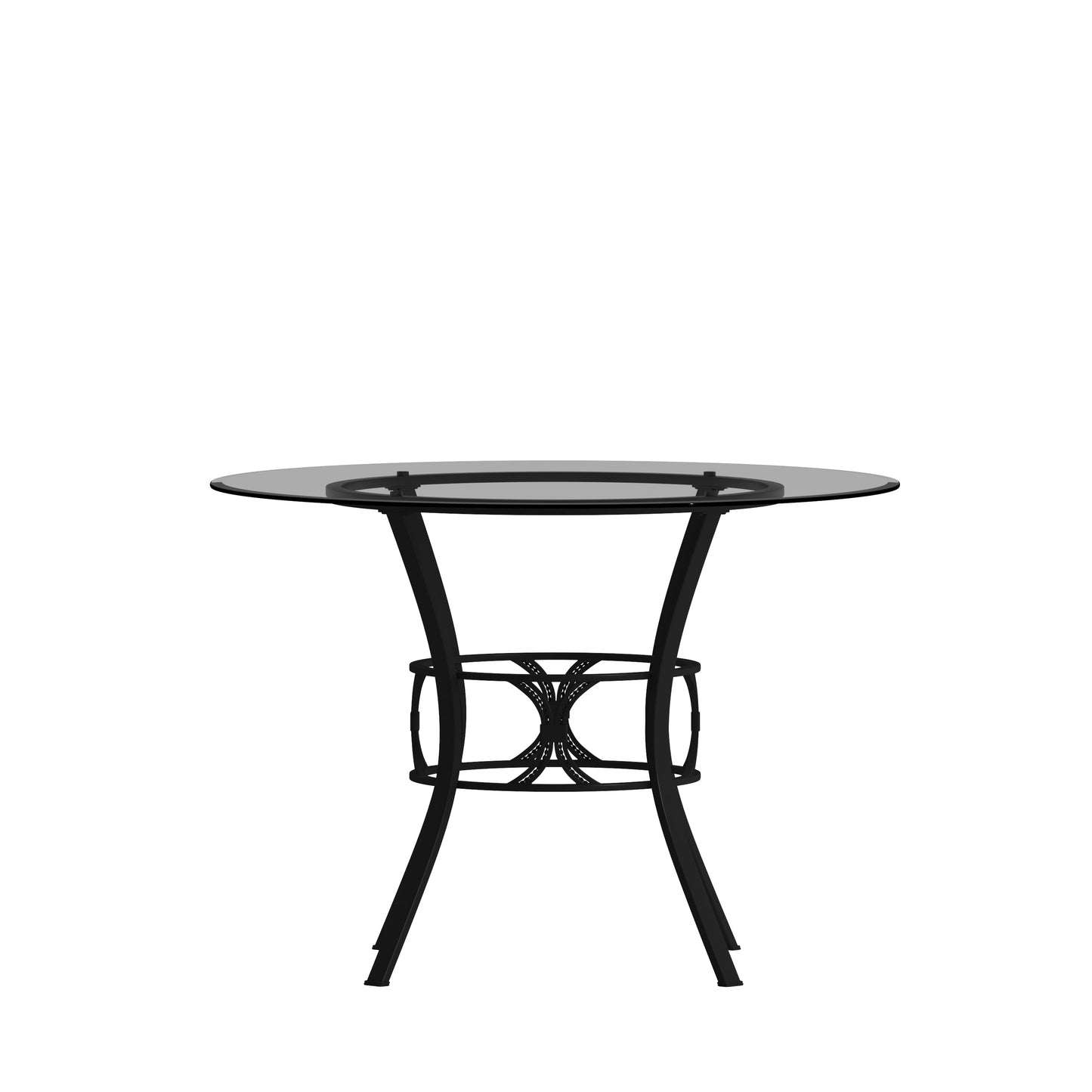 42RD Glass Table/Black Frame XU-TBG-6-GG