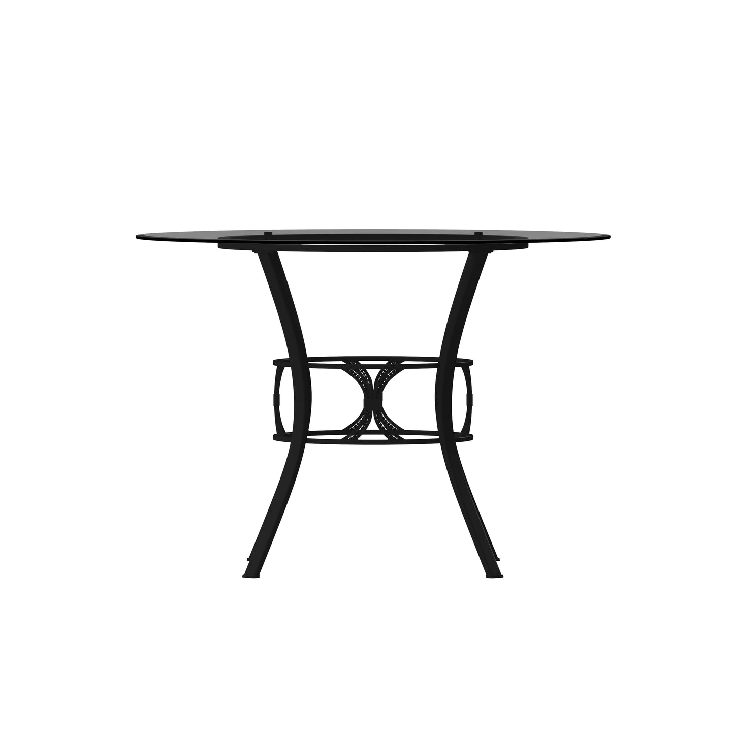 42RD Glass Table/Black Frame XU-TBG-6-GG