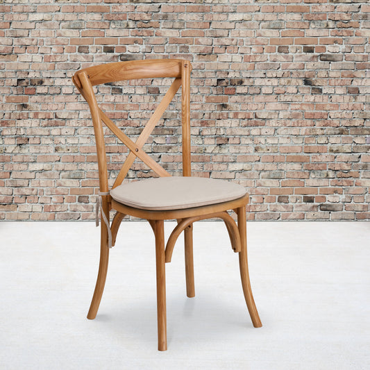Oak Cross Back Chair XU-X-OAK-NTC-GG