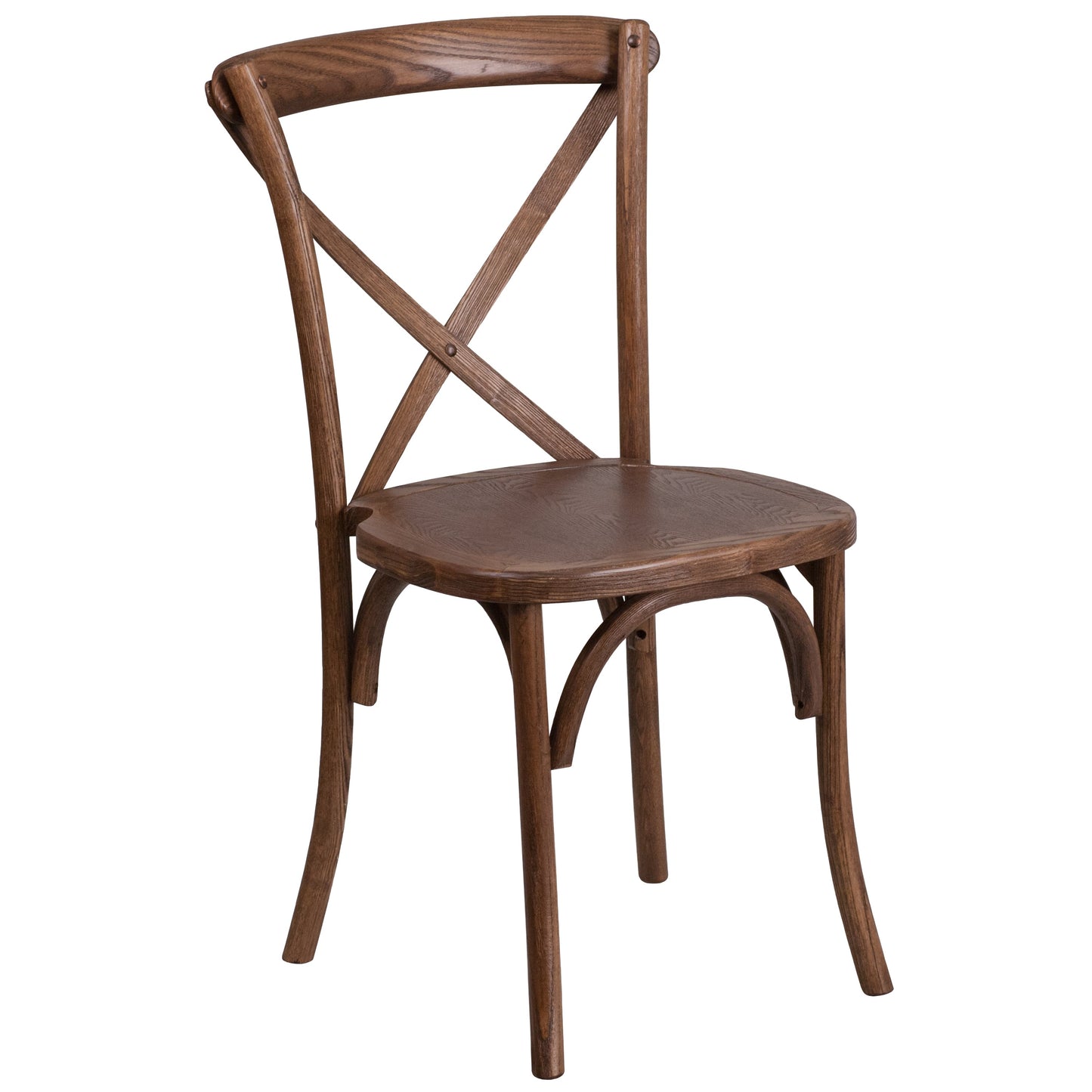 Pecan Cross Back Chair XU-X-PEC-GG